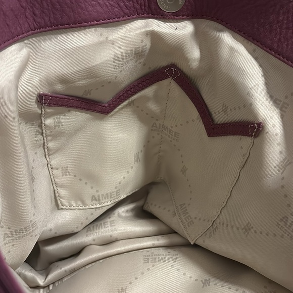 NWT Aimee Kestenberg Christina Tote in Vino - Picture 6 of 11